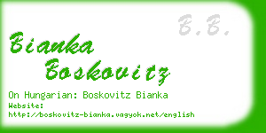 bianka boskovitz business card
